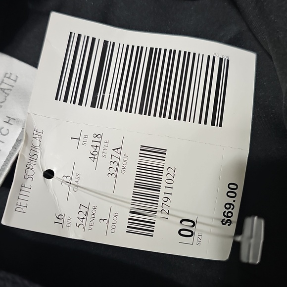 Petite Sophisticate Elegant High Waisted Stretch Pants Size 0 New - Picture 7 of 8